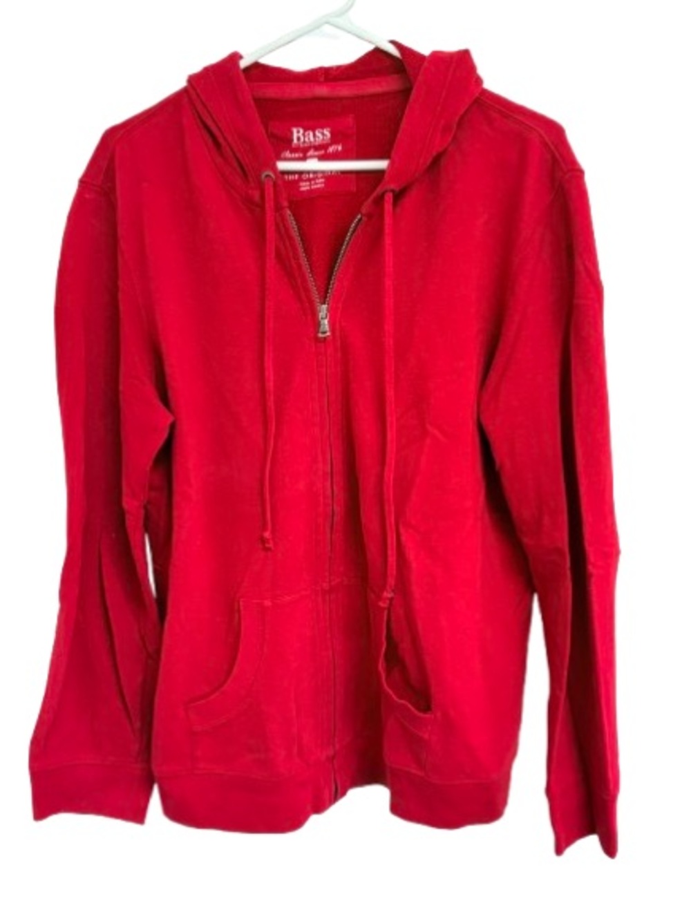 G.H. Bass & Co. Red Zip-Up Hoodie